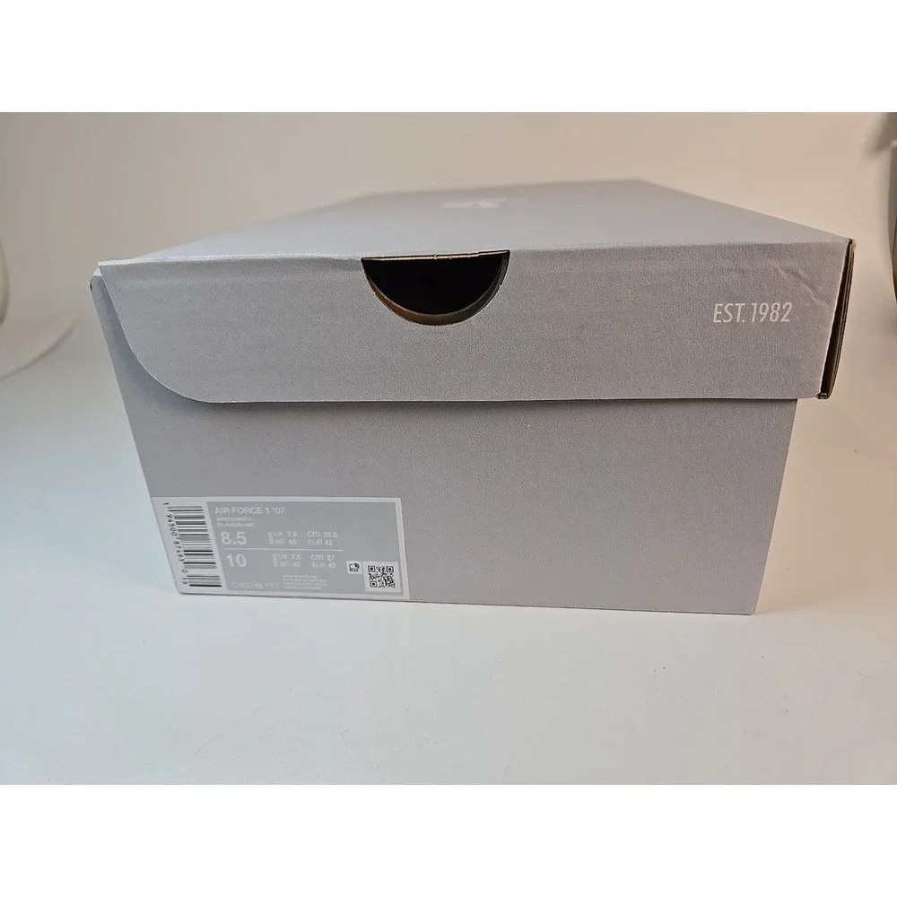 Nike Air Force 1 One Low Triple White '07 Men's‎ Retro Classic, Size 8.5